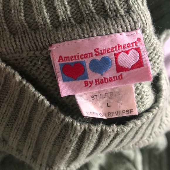 VINTAGE green mock turtleneck - Picture 3 of 6